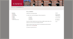 Desktop Screenshot of kanzlei-kimmig.de
